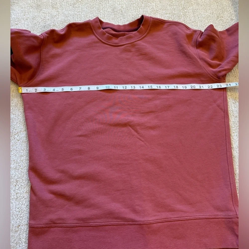 Lululemon Perfectly Oversized Crew in Soft Cranberry color
